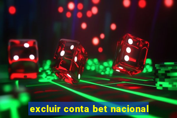 excluir conta bet nacional